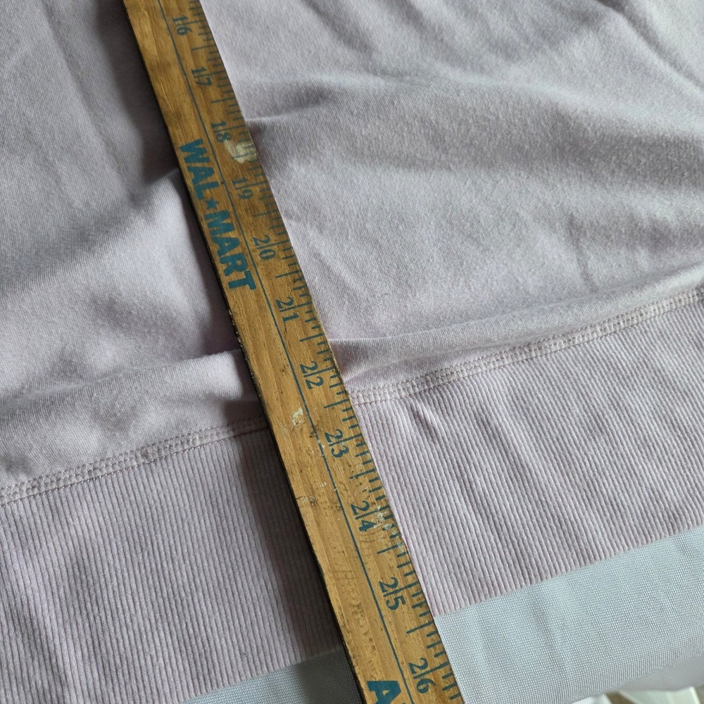 Athleta Coaster Luxe Sweatshirt Baby Pink Super Soft Thumbhole Pullover Medium - Picture 6 of 7